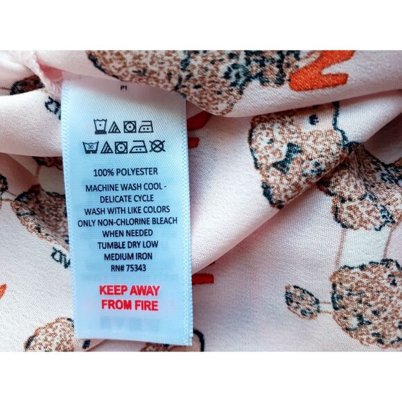 BOUFFANTS & BROKEN HEARTS 2pc Sassier Poodles Pajama Pink Shorts Set Small NWT - Picture 14 of 14